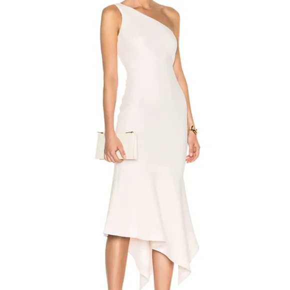cinq a sept | Dresses | Cinq Sept Dulcina Oneshoulder Midlength Formal Dress  Pink Nwt | Poshmark
